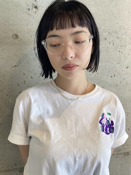 ニール(nier) オン眉黒髪ボブ中区袋町