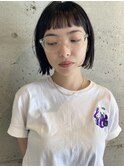 オン眉黒髪ボブ中区袋町