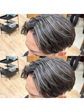 ループ(LOOP) メンズハイライト/センターパート