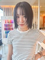 バランス(BALANCE.) 切りっぱなしボブ×お顔周りレイヤー