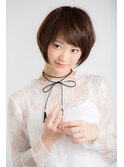 山村/ナチュラルショート/ショートボブパーマ/小顔カット銀座