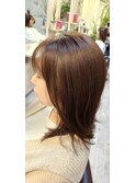 軽いけど鎖骨レングスレイヤースタイル