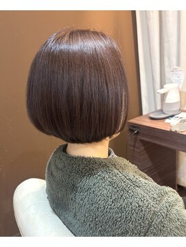 ヘアデザインスペース イチエ(hair design space i chi e) 透明感UP！黄味を抑えるラベンダーアッシュでつくる大人ボブ