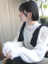 バース(BIRTH)&nbsp;天神【BIRTH】暗髪ミニボブ切りっぱなし　8