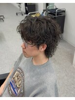 ブライト(BRIGHT)&nbsp;センターパートウルフくせ毛風パーマ