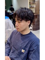 アトラクト バイ ラック 津田沼(Attract by LUCK)&nbsp;シャドウパーマ/メンズ/メンズパーマ/フェザーショート