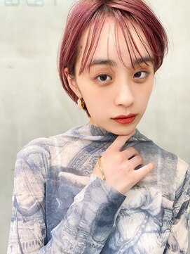 エイミー(Aimee) Aimee 町田　チェリーピンク×ショートボブ