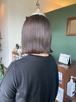 シェール(cher)&nbsp;ミディアム/切りっぱなし/ブラウン