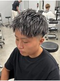 アップバングホワイトメッシュ