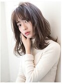 ナチュラルゆるミディ×ピュアアッシュ　1