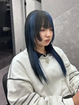 ファイブバイジエクト 堀江(FIVE by The Ect) エンドカラー/ブルーカラー/セクションカラー