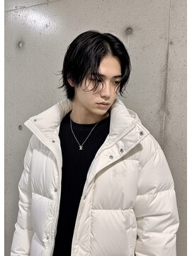 艶感センターパート×ミディヘア