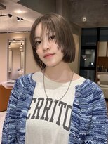 ネロ ヘアサロン ネイビー 渋谷(NERO HAIRSALON NAVY)&nbsp;【近藤真帆】ブラウンベージュ　レイヤーボブ　ブリーチ