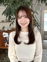 ガーランドギンザ(Garland Ginza)&nbsp;シースルーバングレイヤーカット顔まわりミディアムレイヤー