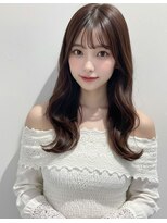 アース 栄店(HAIR&MAKE EARTH)&nbsp;20代30代◎冬の暗めカラー×くびれレイヤーカットで小顔美人