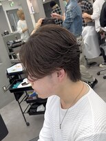 オーバル バイ アピッシュ(OVARL by apish)&nbsp;パーマ落としメンズパーマニュアンスセンターパートメンズパーマ