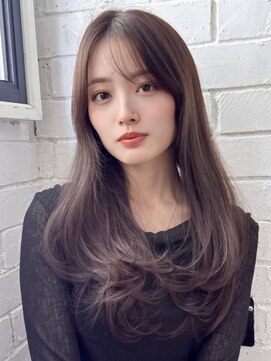 アグ ヘアー ジャーニー 紫波店(Agu hair journey) 《Agu hair》小顔レイヤーロング×numberA.ケアオイルスリーク