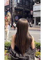 ララルーモ 渋谷公園通り店(LaLarOomo)&nbsp;【艶髪】 うる艶ブラウンカラー×髪質改善ストレート