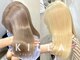 KILLA神戸三宮元町 ダブルカラー/ブリーチデザインカラー/ブリーチなしダブルカラーの写真/くせ毛もブリーチ毛も美しく。ケラチンの力で手触り滑らかな髪へ*[神戸三宮元町/ブリーチなしダブルカラー]