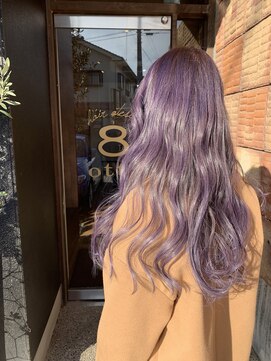 ヘアアトリエオット(hair atelier 8 otto) 韓国風ホワイトバイオレット