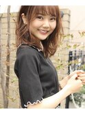 【FORTE青山/表参道】 斜めバングでセミロングスタイル