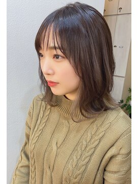 マリアバイアフロート(Maria by AFLOAT) ラテベージュ【小顔マッシュライン　ウルフヘア】毛先パーマ