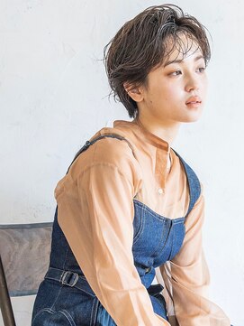 フィルムス 新宿(FILMS) 暗めカラー/レイヤーカット/くすみベージュ/ボブ/新宿