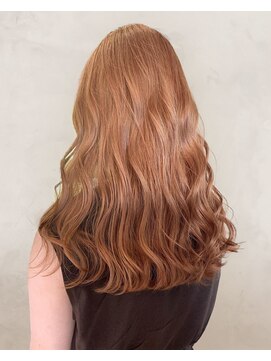 ビューティーデザイン ルクソー(LUXUEUX) 20代30代人気★ツヤ髪ロング×オ レンジベージュ
