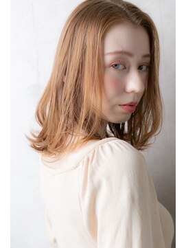 カバーヘア ブリス 大宮西口(COVER HAIR bliss) 外国人風透け感オレンジカラー外ハネカールZ大宮10代20代30代