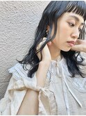short bang×perm