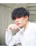 ソフトツイストパーママッシュ刈り上げツーブロ