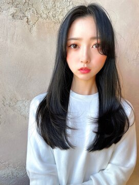 ロンドローズ 名古屋(Lond damaskRose) グレージュカラー 韓国ヘア 顔まわり イヤリングカラー 23