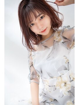 ウォークヘアーリリィ(Walk hair lily) ゆるふわウェーブボブ×アッシュベージュ