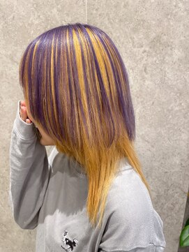 ガーデンエス 府中店(GARDENes) 【ロングウルフ】×【アンブレラカラー】