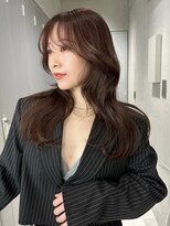 サイン 渋谷(SIGN)&nbsp;韓国ヘアイメチェンハッシュカット似合わせカットレッドブラウン