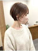 ショート×ナチュラルベージュ
