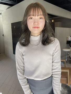 ヘアー アイス ルーチェ(HAIR ICI LUCE) ブリーチなしカラー オリーブベージュ オリーブグレージュ/林