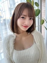 レイリー 原宿 表参道(Rayreee)&nbsp;愛され内巻きワンカールボブ/フォギーベージュ
