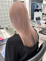 サンクプロジェクト(cinq PROJECT)&nbsp;韓国風顔周りレイヤーカットミルクティーベージュブラウンカラー