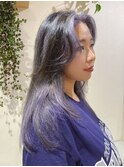 【ZEST中野/Minami】ブルーシルバーバレイヤージュ
