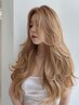 【一気に可愛く♪】カット＋ダブルカラー＋人毛シールエクステ60枚