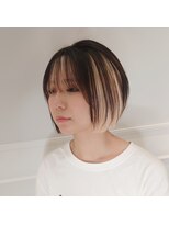 ルクール ヘアー プレジー(Le Coeur HAIR Plaisir)&nbsp;ホワイトブロンド インナーカラー