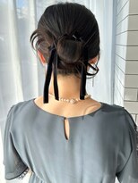 チャオ バイ ミチ(Chao by MICHI)&nbsp;【ChaoMICHI yu-ka】カチモリ リボンアレンジ タイトお団子