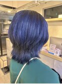 【EIGHT sangenjaya 三軒茶屋】ネイビー×ボブウルフ/髪質改善