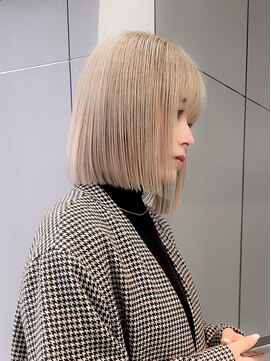 ジェム(GEM) 細めハイライト/ホワイトブロンド/くすみベージュ★39