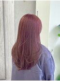 【Chiharu】ブリーチなしダブルカラー/ピンクブラウン