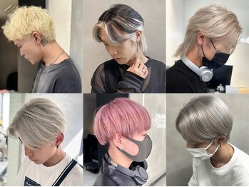 オフホワイト 大阪店(Off-White)の写真/垢抜けハイトーンや個性派カラーで周りのメンズとは圧倒的に差がつく☆必ず最高なカラーに仕上げます！◎