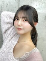 ビューブルー 亀戸錦糸町(VIEW BLUE)&nbsp;美髪アッシュグレージュ韓国レイヤーロングセミディ顔周り前髪