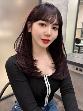 リリー(Lilley) 【稲永麻衣】レイヤーカット+顔まわりカット+韓国ヘア