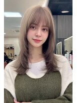 ノイエ 原宿 北参道(NoIE) ブリーチ無しダブルカラーで透明感と小顔レイヤー☆